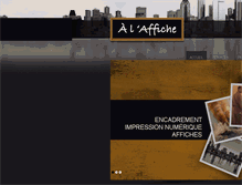 Tablet Screenshot of alaffiche.ca